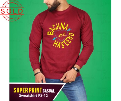 Super Print Casual Sweatshirt PS-12